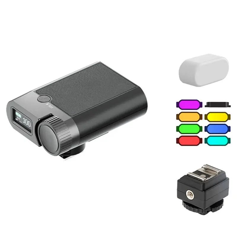 ABUO-カメラフラッシュスピードライト カメラ用 10W 高輝度 ユニバーサルカメラフラッシュ ユニバーサルカメラフラッシュ寿命