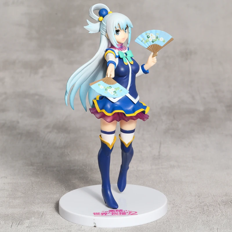 

Aqua Anime Bishoujo ПВХ фигурка Коллекционная модель игрушка Кукла Brinquedos