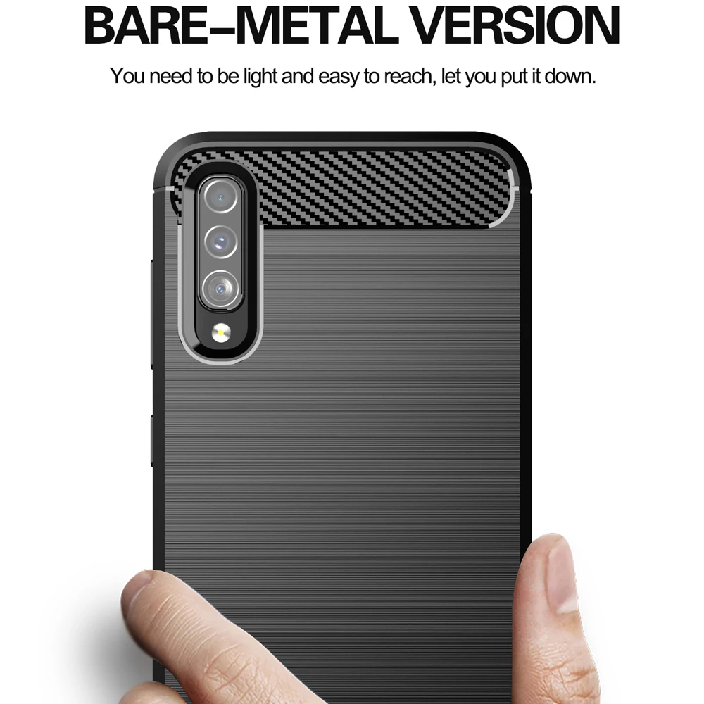 Premium Carbon Fiber Shockproof Silicone Phone Case