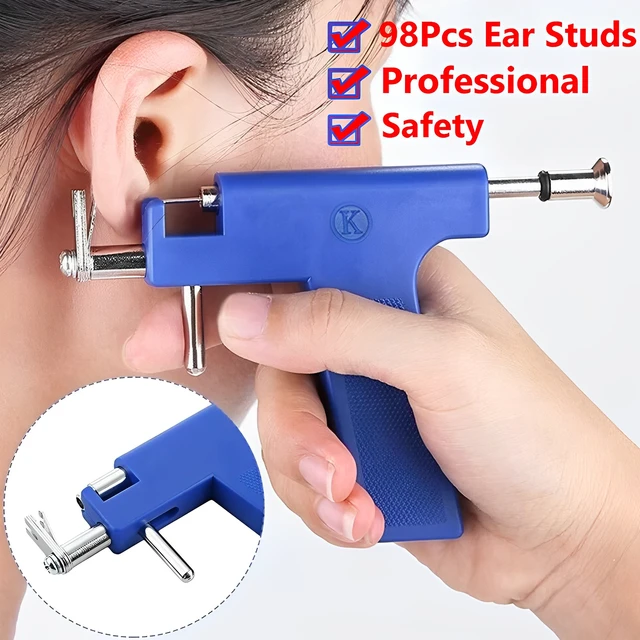 Professional Ear Piercing Gun Kits  Steel Ear Piercing Gun Tool Set - 1pcs  Blue - Aliexpress