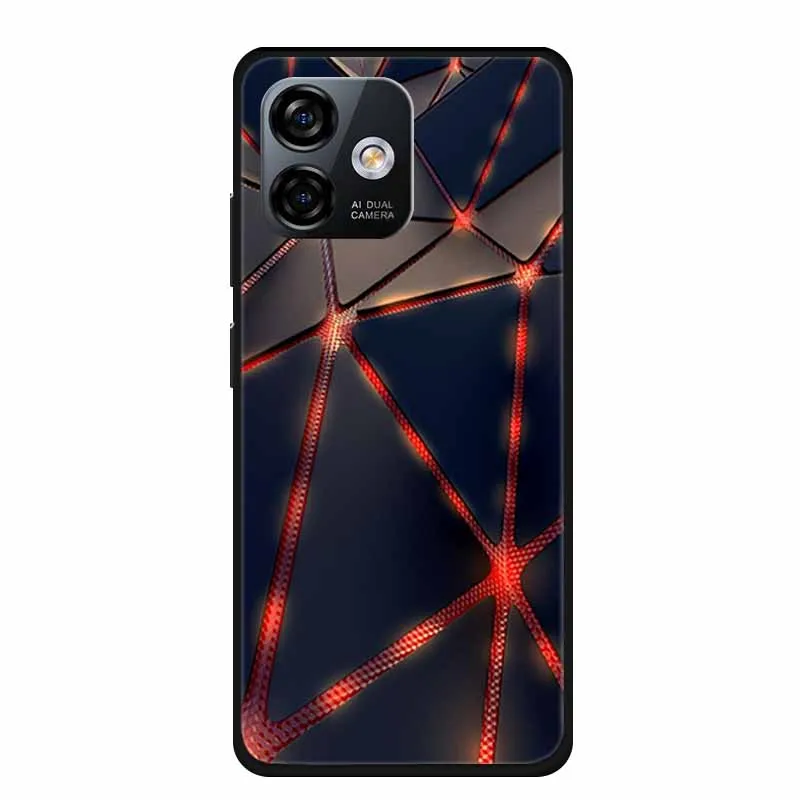 Luxury Black TPU Soft Silicone Phone Case - Fashionable Protective Cover