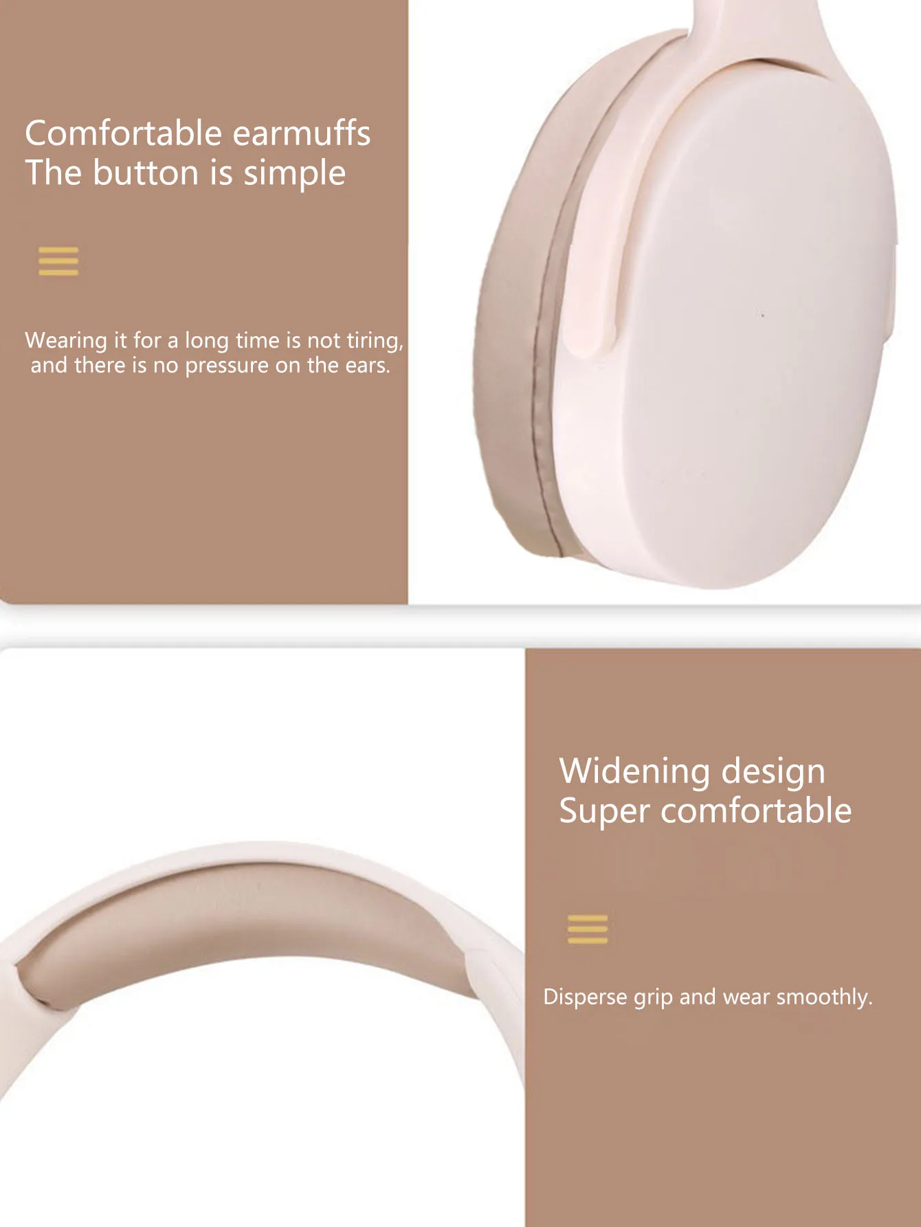 Wireless over-ear headphones, Jerry 5.3, long battery life, compatible with computers, iPads and mobile phones 5