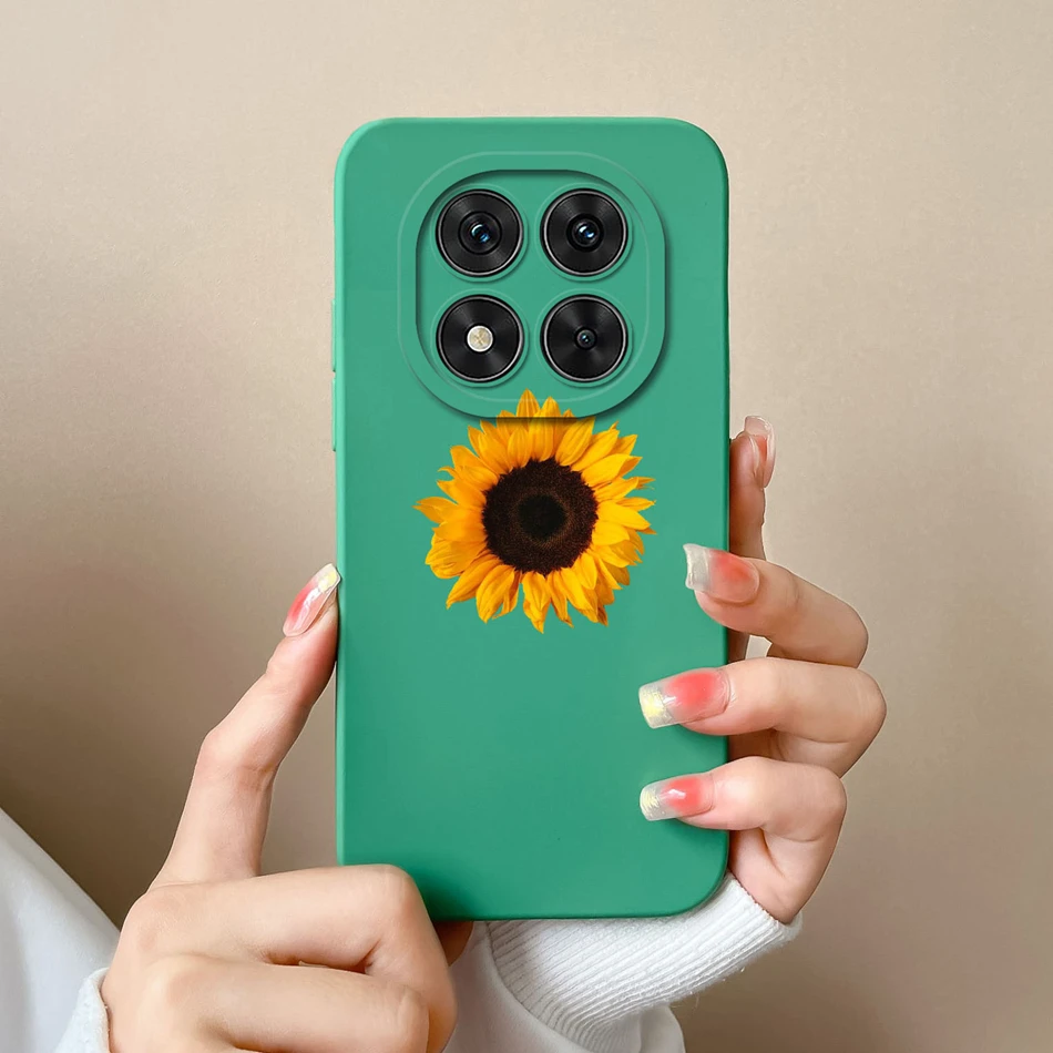Floral Liquid Silicone Full Protection Phone Case - Elegant and Durable Cover
