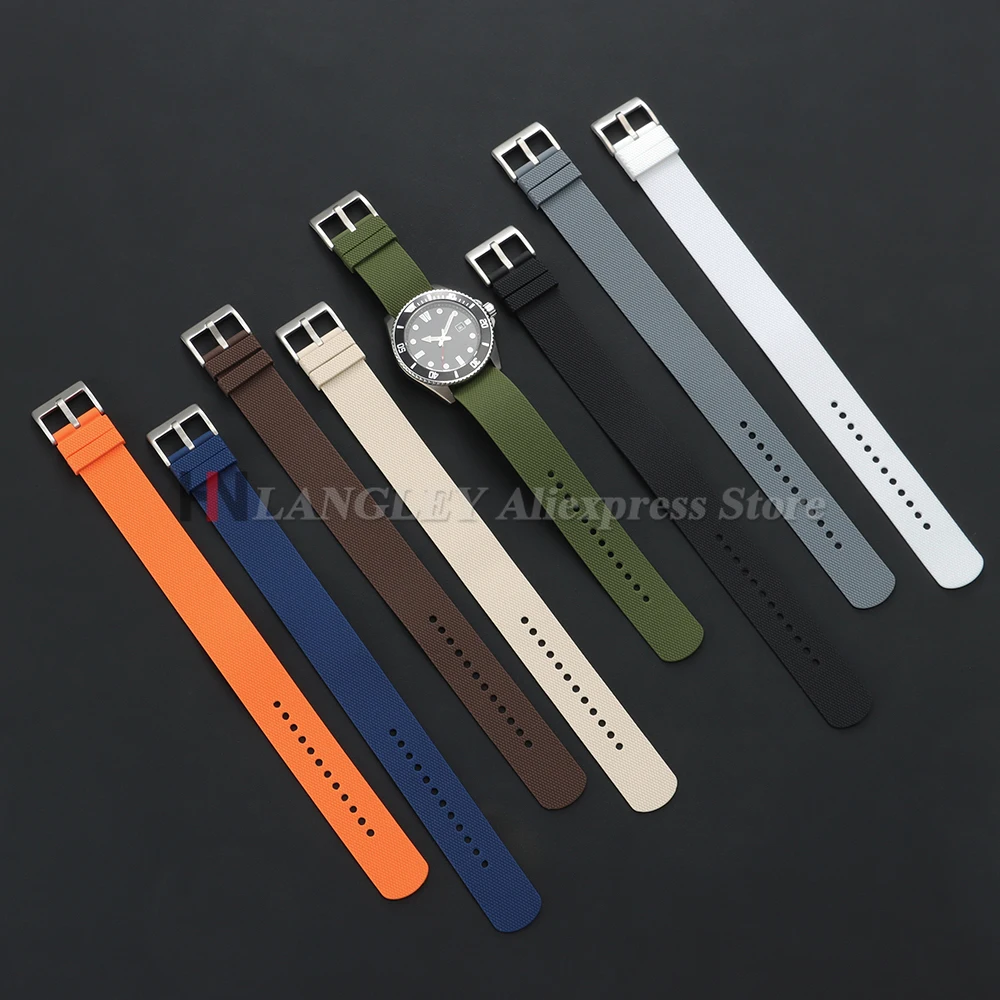 Premium Silicone Sport Watch Band - Soft Rubber Wristband