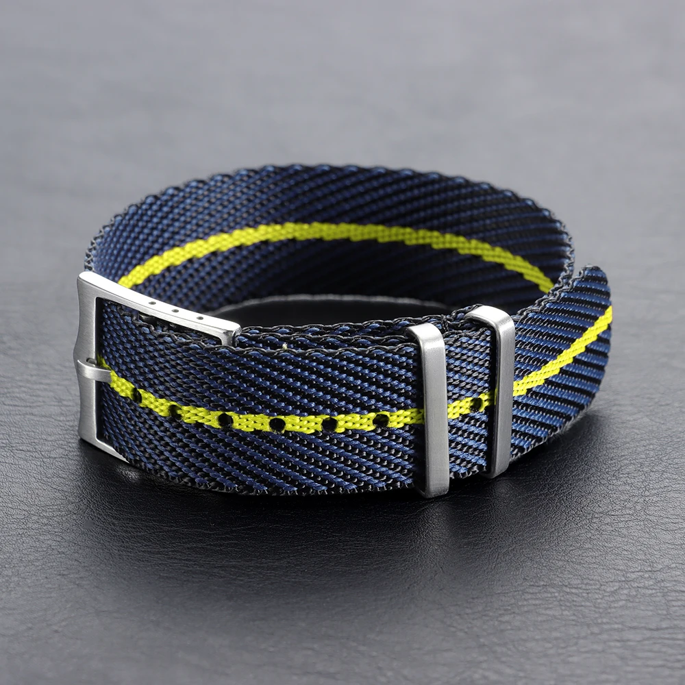 Premium Nylon Canvas Watch Band - Military Style Sport Strap
