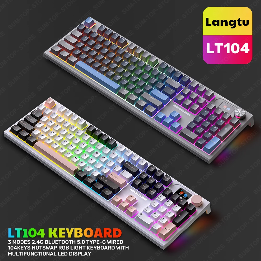 

Клавиатура Langtu LT104 игровая Механическая Проводная, 2,4 клавиши, ГГц