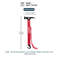 Feriales Widesea Camping-Nagelhammer – Ultraleichte Aluminiumlegierung – Robuster Multifunktions-Hammer für Zeltheringe, Outdoor & Rucksacktouren 1