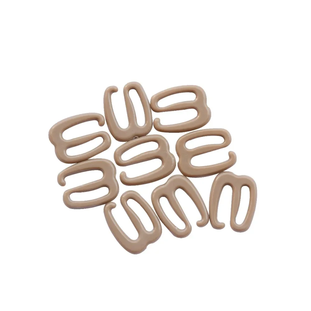 50 Pcs/lot 8mm 9-shaped Buckles for Making Adjustable Strap Wig Caps Accessories