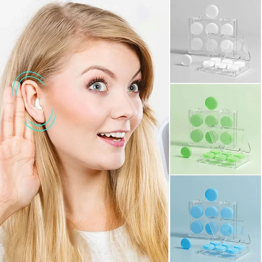 In-Ear Clear Silicone Noise-Reducing Sleep Earplugs
