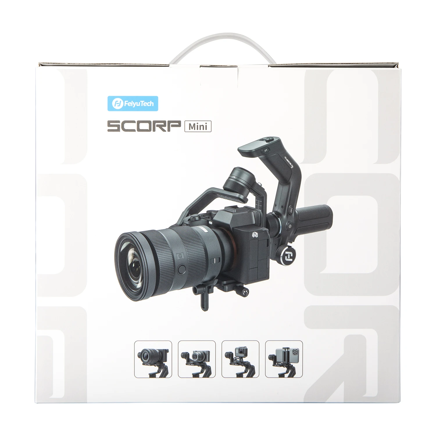 Handheld Gimbal Stabilizer Handheld Gimbal Gimbal Stabilizer FeiyuTech SCORP Mini-1 three Axis Handheld All-in-One Gimbal Stabilizer for GoPro Smartphone Mirrorless Camera