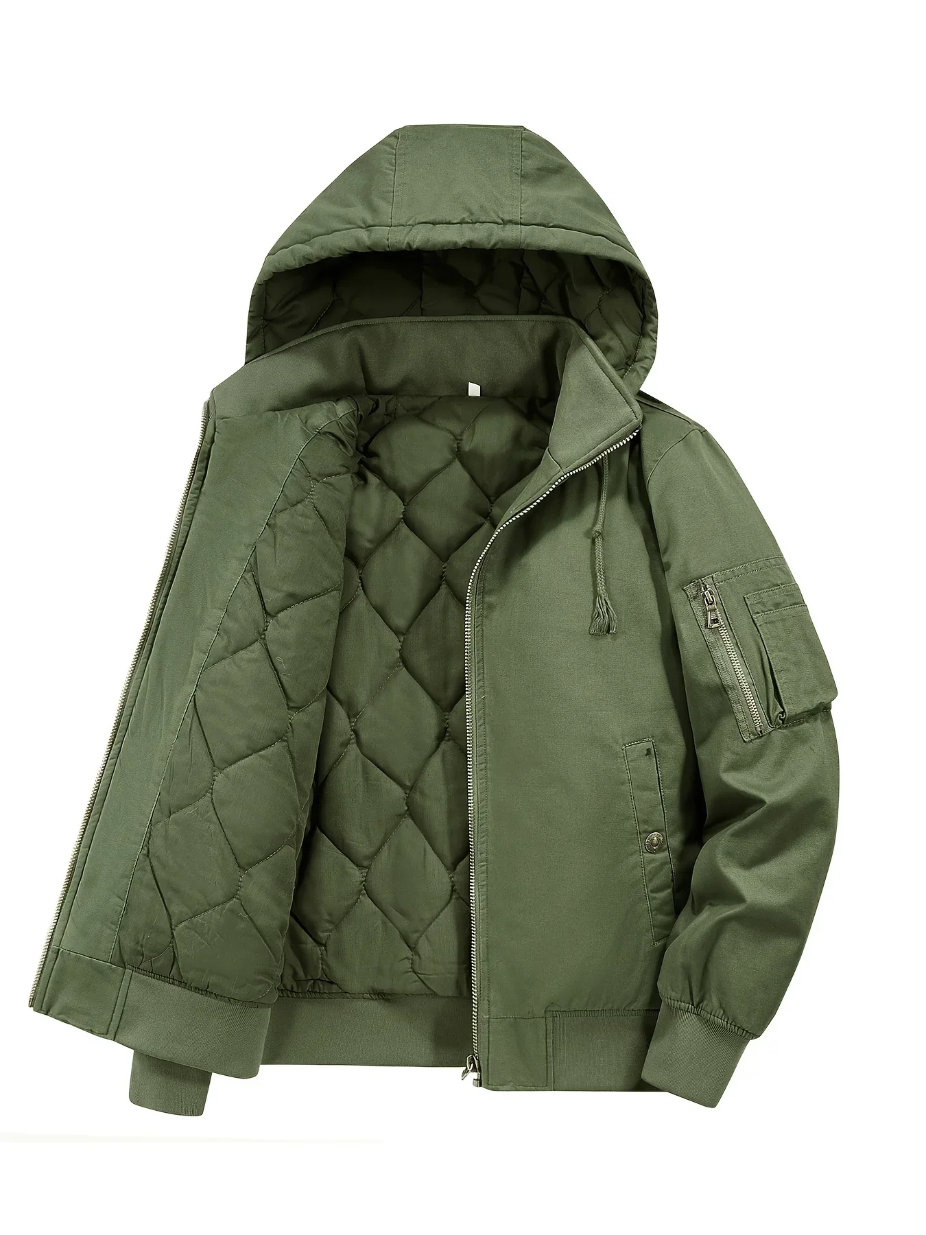 Big Size Men's Clothes Fashion Jacket Padded Jacket Outdoor Heating Jackets Baseball Man Withzipper Military Windbreak