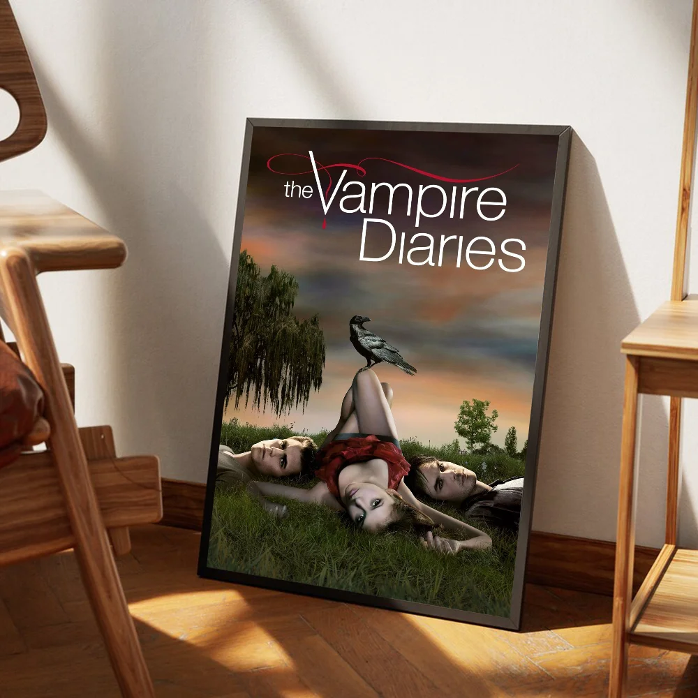The Vampire Diaries Impressões e pôsteres de boa qualidade Adesivo de papel  branco DIY Sala Bar Café Pintura decorativa vintage - AliExpress, image size:1000x1000