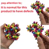 5 Pcs Of Colorful Ball Sensory Ability Training Puzzle Elastic Rainbow Ball Fun Stress Relieving Outdoor Toy Birthday Gift 2