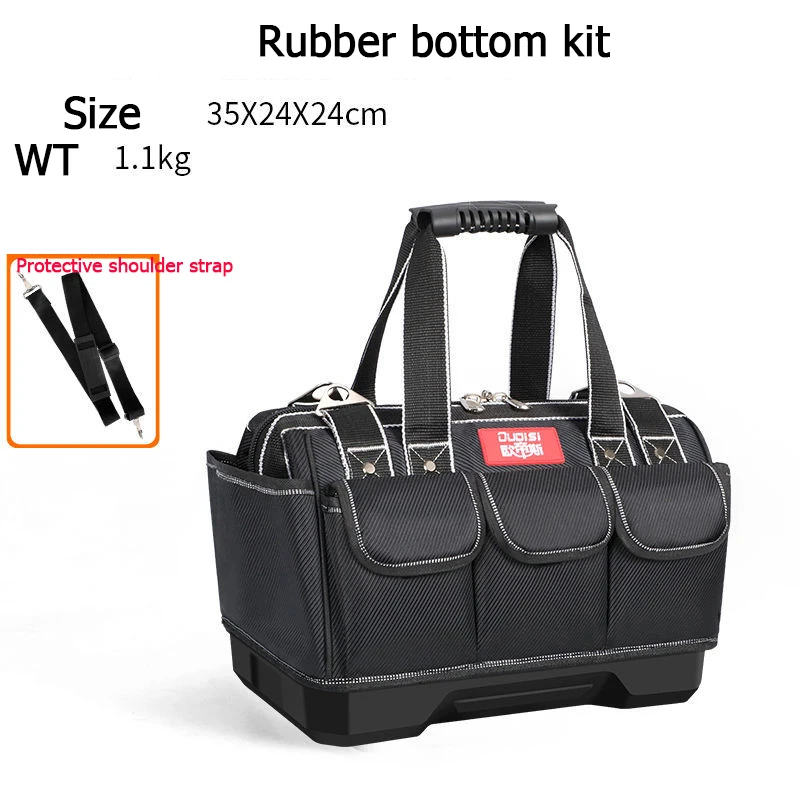 tool chest Tool Bag Thickened Fabric Electrician Bag 1680D Oxford Waterproof Wear-Resistant Strong Anti-Fall Storage Toolkit best rolling tool box Tool Storage Items