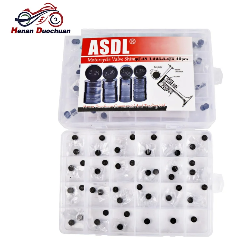 7.48mm 93Pcs Motorcycle Engine Adjustable Valve Pad Shims Complete