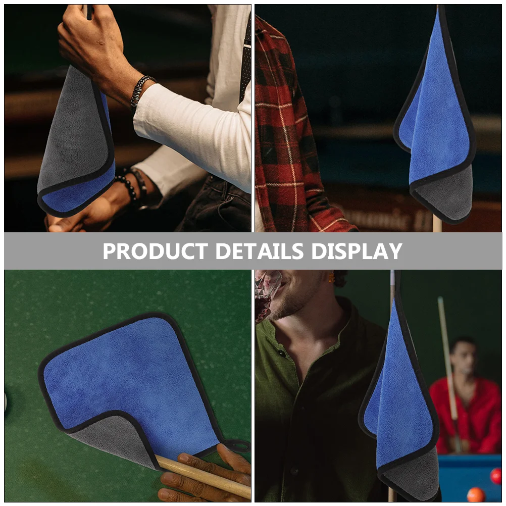 Billiard Cleaning Supplies 5 Pcs Billiard Cue Cleaner Snooker Cleaning Cloth Pole Billiards Slicker Washcloths