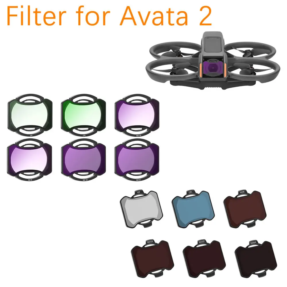 Filtres DJI Drone UV CPL ND8 16 32 64 Lot 4 Pièces