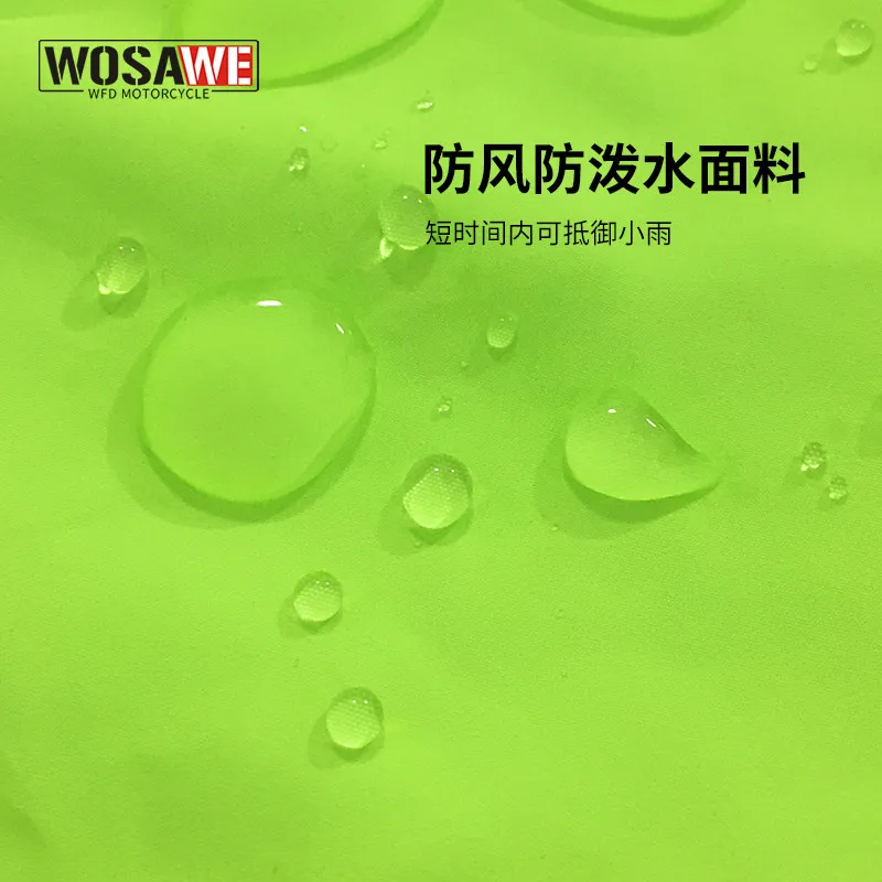 WOSAWE 오토바이 반사 재킷 조끼 안전 조끼 경고 의류 안전한 야간 주행 통기성 원단 안전 재킷