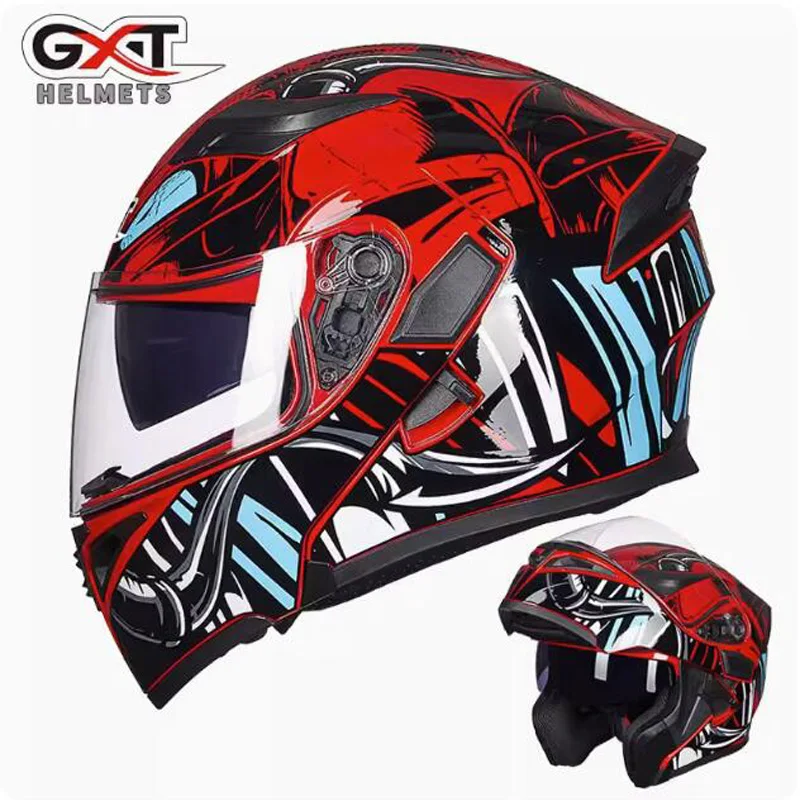 

3C Double Lens Motocross Flip Up Motorcycle helmet Electric Bicycle Open Face Safety Helmets Moto Accessories ABS Casco Casque