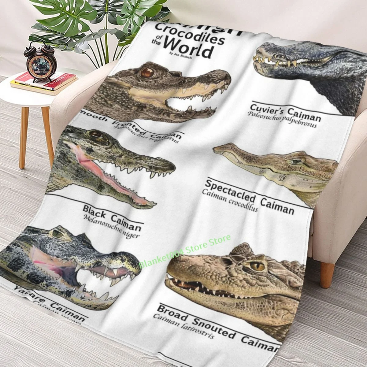 

Caimans Of The World Throw Blanket 3D printed sofa bedroom decorative blanket children adult Christmas gift