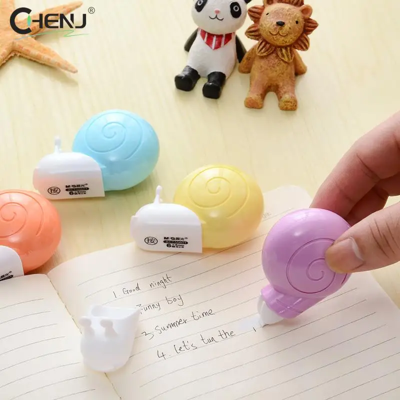 

Creative Cartoon Cute Animal Snails Correction Tape Cute Little Animal Shapes Stationery Office School Supplies Kids Gift