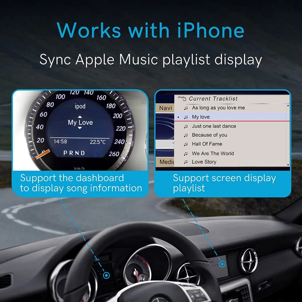 Airdual Bluetooth 5.0 Adapter For 30-Pin IPod/iPhone – Works With Audi, VW, Mercedes & Motorcycle AMI/MDI Ports