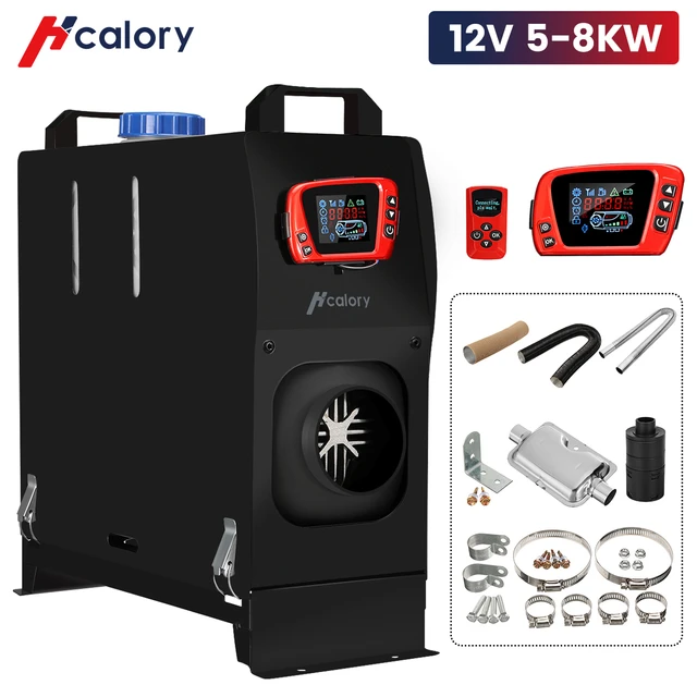 Chauffage Diesel 12V 5KW Chauffage de Stationnement avec LCD et  Télécommande pour SUV Bus Camions Camping