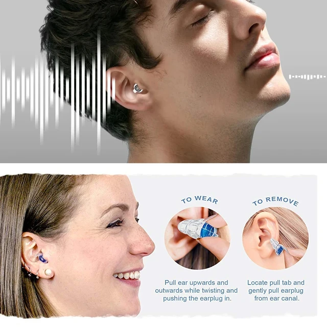 HUAK High Fidelity Silicone Earplugs  - Reusable Noise Reduction Hearing Protection Ear-Plugs with Case for Concerts Musicians 4