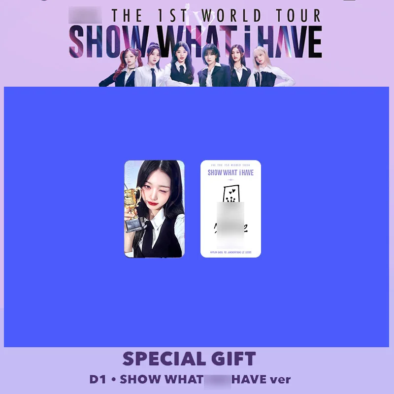 6pcs/set Kpop IVE Seoul World Tour Small Card World Tour Concert Album LOMO Card YUJIN LIZ WONGYONG Postcard Photo Card
