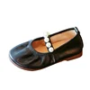 туфли Kid Little Leather Shoe 2023 Spring New Girl Princess Shoes Fashion Shallow Mouth Baby Shoes Soft Sole Girl Shoe Kid Shoes 6