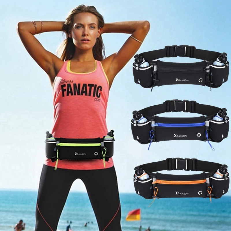 Running Waist Pack Water Bottle Waterproof Running Belts Waist Pack