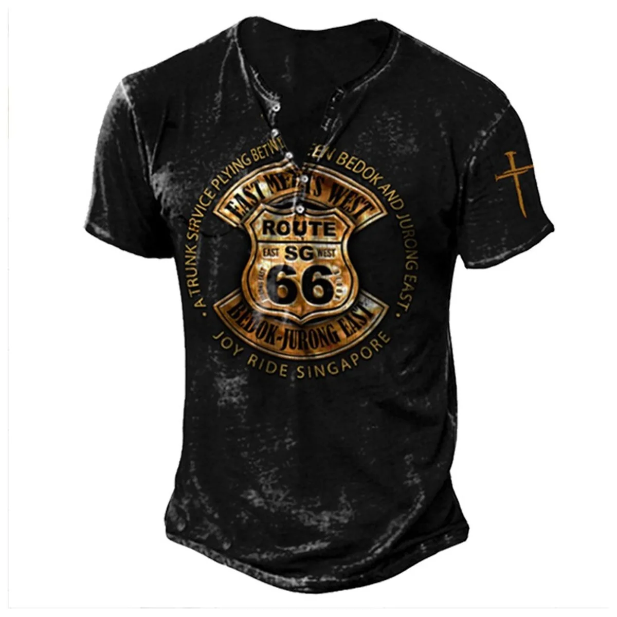 New Gothic Style Men's 3d Printed Short Sleeve T Shirt High Quality Tees Tops Oversized Cool V Neck Summer T-shirts |
