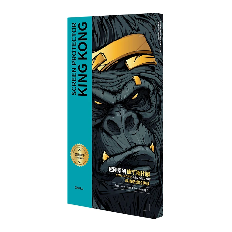 Benks King Kong Corning HD ȭ  ʸ,    ȭ ȣ,  15 Pro Max 14 Pro Max, 0.4mm