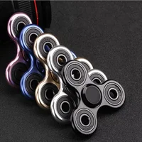 70mm Triangle Finger Aluminum Alloy Metal Spinner No Box R188 Bearing Turn for 3-4 Minutes Child Toys Decompression Toy Spinner 1