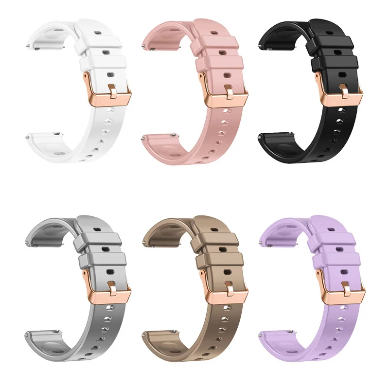 20mm Silicone Smart Watch Strap - Universal Fit Bracelet