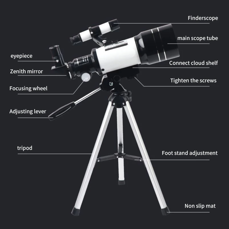 HD Astronomical Telescope Bak4 Prism 70mm Objective For Stargazing Watching The Moon And Stars Gift For Kids Toys For Teens Boy 6