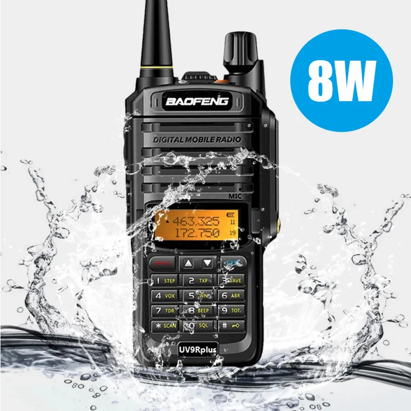 baofeng-uv9r-plus-ham-radio-waterproof-ip67-dual-band-vhf-uhf-8w-128ch-fm-walkie-talkie-uv-9r-plus