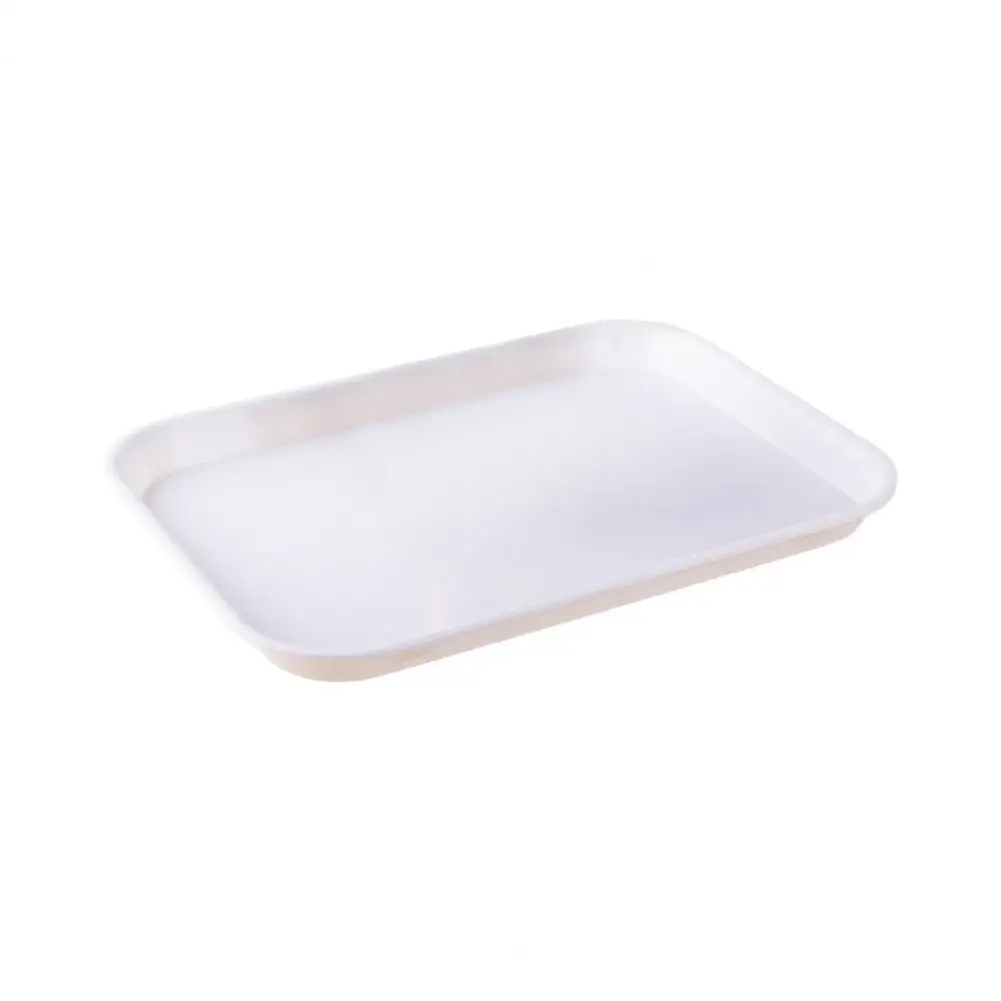 Snack Serving Platter Elegant White Serving Tray Reusable Plastic Trays for Entertaining Parties Stackable for Fruits