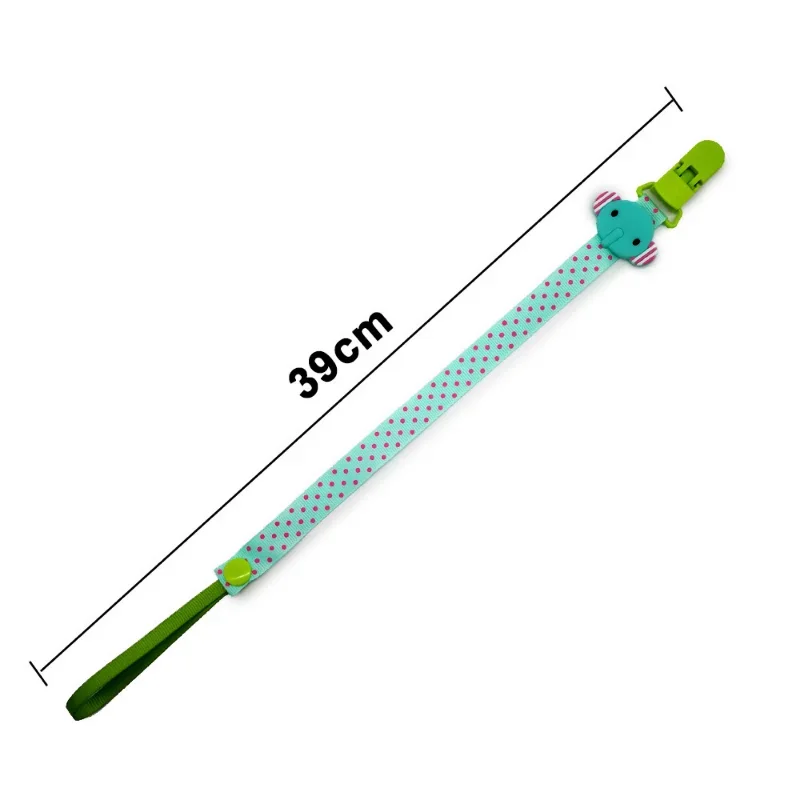 Baby Silicone Pacifier Clips Chains Personalized Safe Teething Teether Cartoon Animals Soother Nipples Handmade Feeding Holder