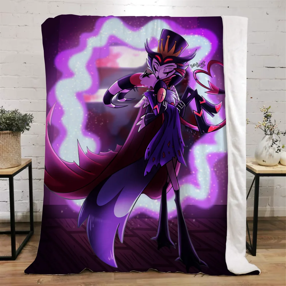 Helluva Boss Throw Blanket for Sofa Luxury Bedding Fluffy Soft Blankets & Throws Beach Towel Home and Decoration Knitted Plaid 3