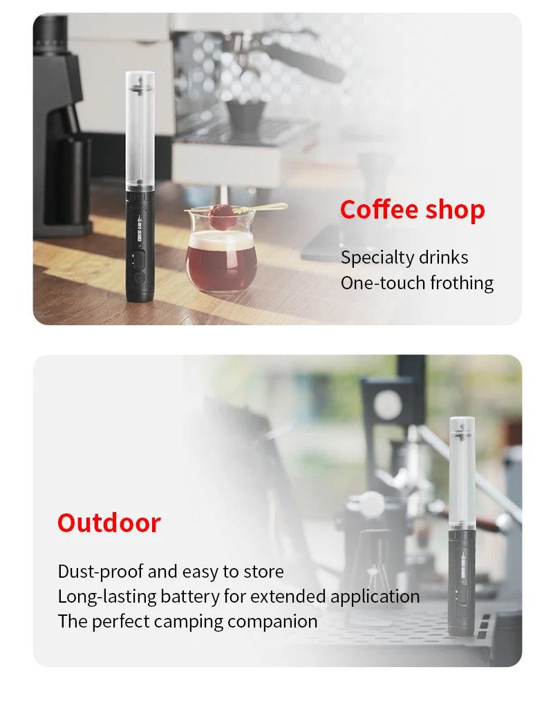 Electric Milk Frother Portable Handheld Milk Foamer Coffee Foam Maker