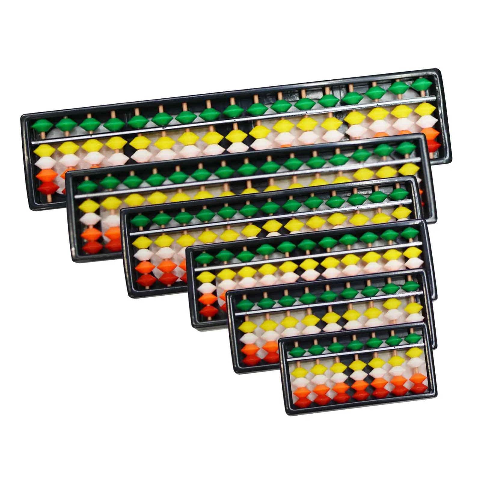 Professional Abacus Colorful Beads,Kid Calculating Tool Educational Toy with Reset Button for Kids Kindergarten Adults