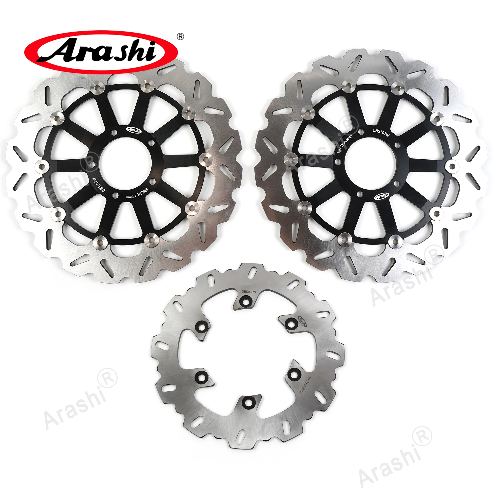 Arashi 1 Set Cnc Disco Freno Anteriore Posteriore Flottante Completo Per Ducati Monster Stealth 821 2019 2020 Rotori Monster Abs 821 2015-2020