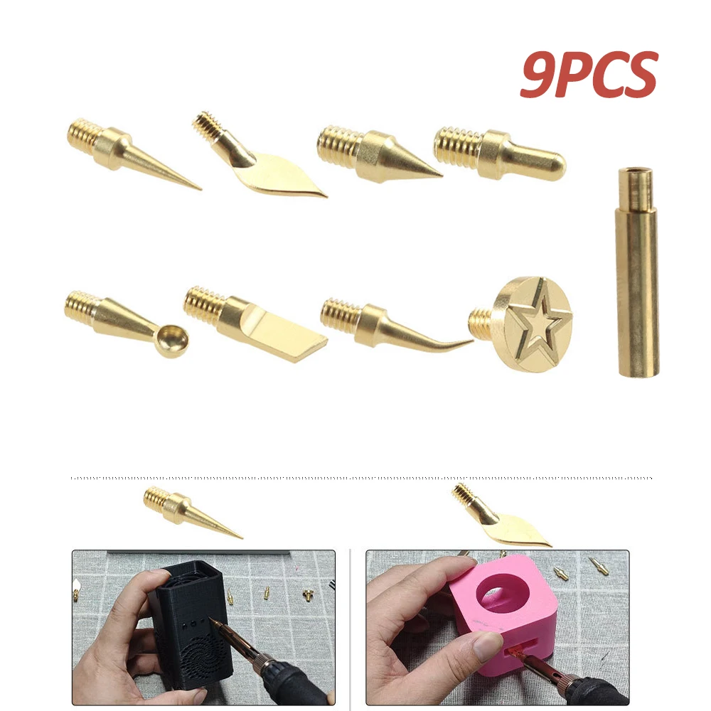 

Heat Insertion Tool Brass Hot Melt Inset Iron Tip Heat Nut for Voron 2.4/MK4 Heat Insertion Nuts Grinding Kit 3D Printer Parts