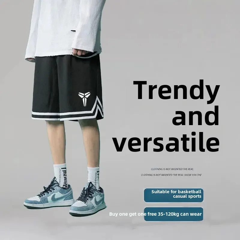 Summer Thin American Basketball Shorts Quick Dry Loose Fitness Training Running Five-Quarter Pants Lightweight Comfortable