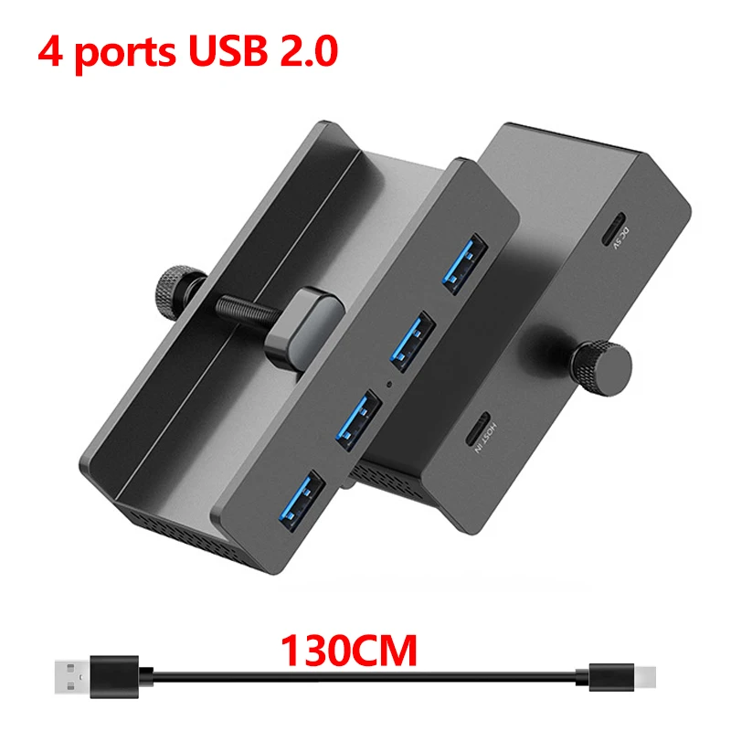 10Gbps HUB USB3.2/3.0/2.0 Splitter Adapter Universal External Multi Clip Dock For iMac Macbook Lenovo Desktop PC Accessories