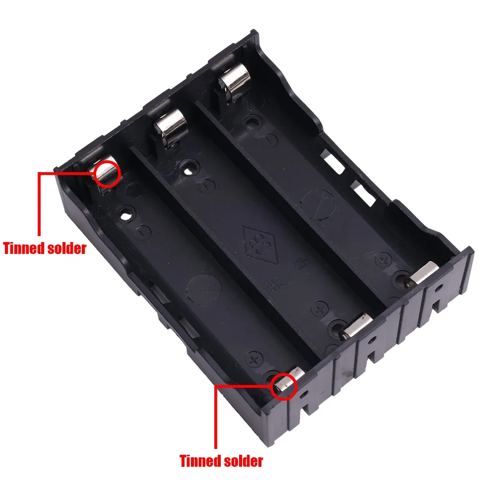 1-4개 18650 배터리 보관함 DIY 3.7V 배터리 홀더 용기 클립 핀 포함 1x 2x 3x 4x 슬롯 케이스 (18650 배터리용)