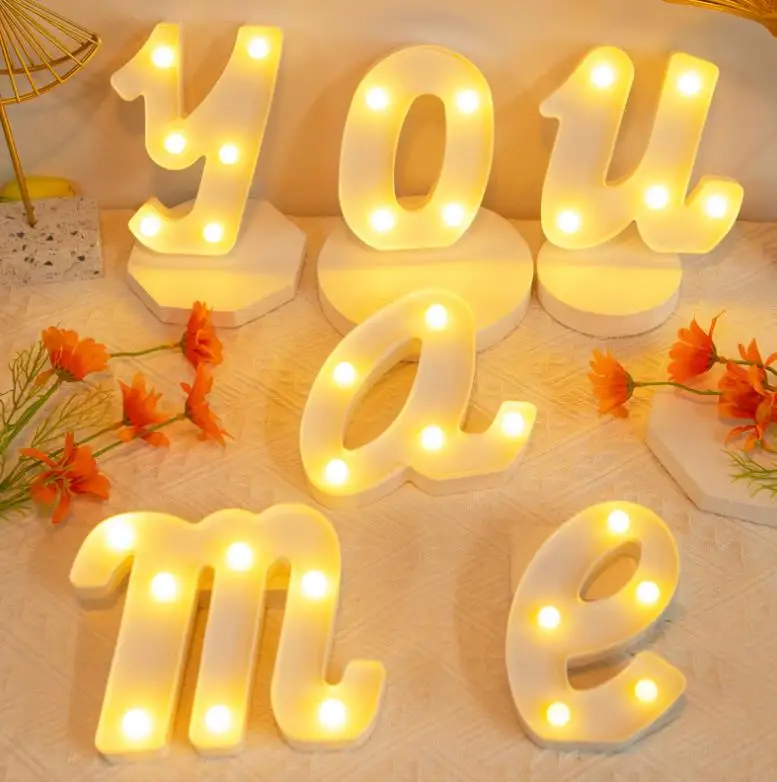 

Letter shaped LED decorative light