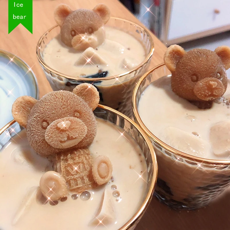 Bear Sweater Bear Ice Mold, Silicone Ice Bear Mold, DIY Creative Frozen  Coffee Milk Tea Bear Ice Grid Mold - AliExpress