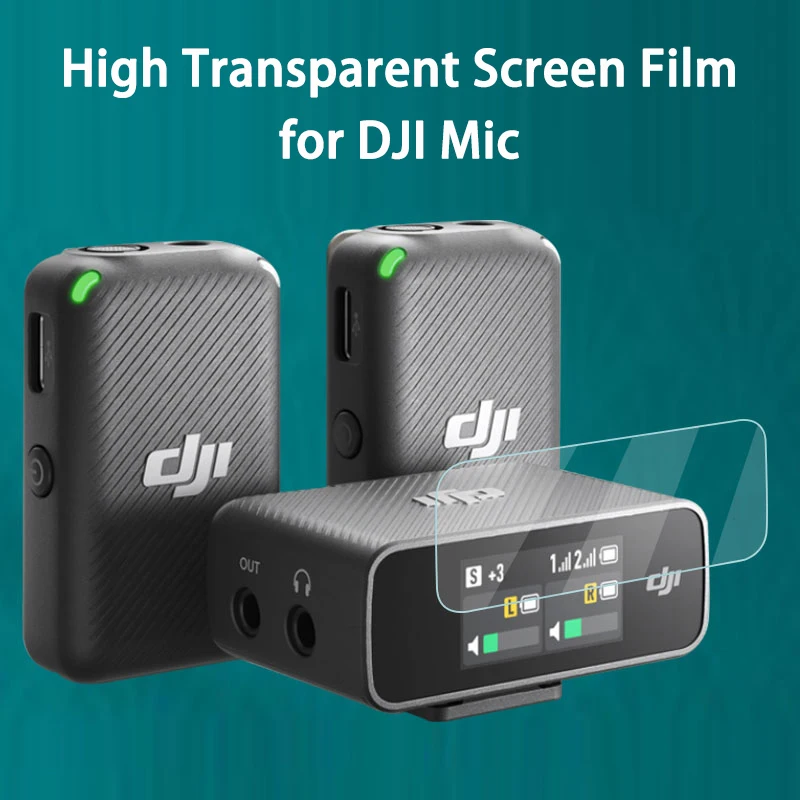 

Защитная пленка для DJI Mic, беспроводной микрофон, приемник передачи, чехол, закаленное стекло, Защитная пленка для экрана, аксессуары